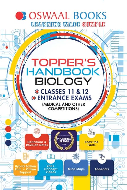 Oswaal Toppers Handbook Classes 11 & 12 and Entrance Exams Biology Book