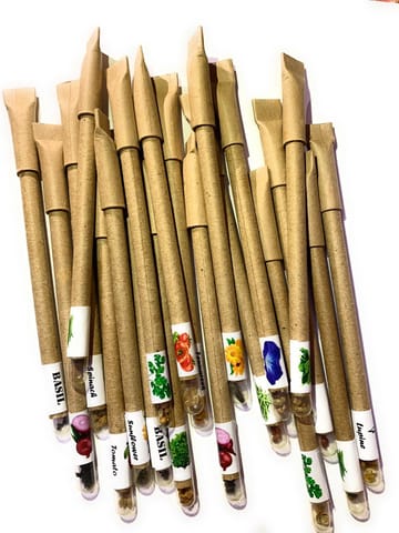 The Green Chapter - Blue Ball Pens Plantable recycled paper set seed Ball Pen Gift Set for men