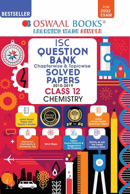 Oswaal ISC Question Bank Class 12 Chemistry Book Chapterwise & Topicwise (For 2022 Exam)