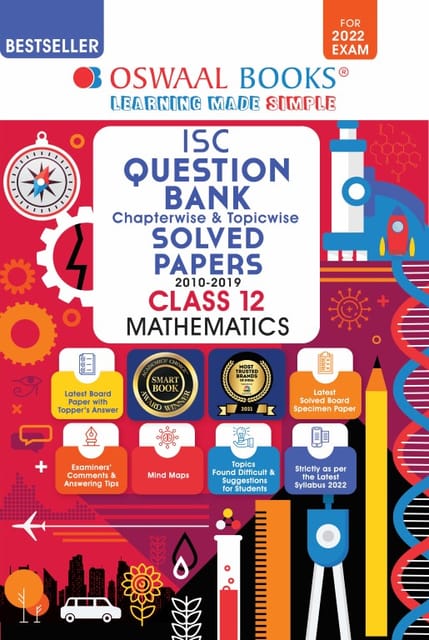 Oswaal ISC Question Bank Class 12 Mathematics Book Chapterwise & Topicwise (For 2022 Exam)