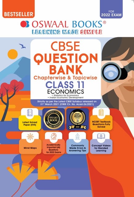 Oswaal CBSE Question Bank Class 11 Economics Book Chapterwise & Topicwise Includes Objective Types & MCQ’s (For 2022 Exam)