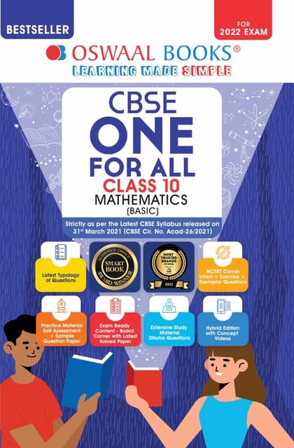 Oswaal CBSE One for All, Mathematics (Basic), Class 10 (For 2022 Exam)
