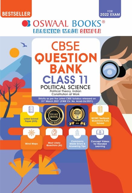Oswaal CBSE Question Bank Class 11 Political Science Book Chapterwise & Topicwise (For 2022 Exam)