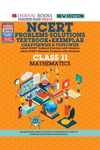 Oswaal NCERT Problems - Solutions (Textbook + Exemplar) Class 11 Mathematics Book (For 2022 Exam)