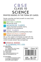 Oswaal CBSE RMT Flashcards Class 10 Science (For 2022 Exam)