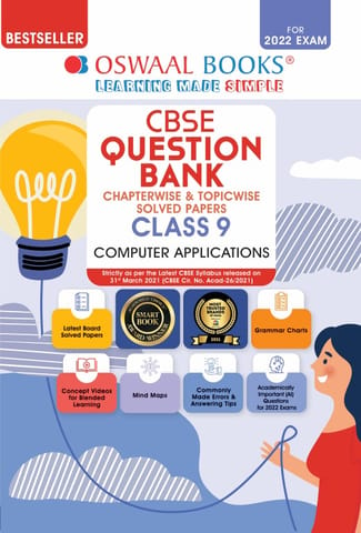 Oswaal CBSE Question Bank Class 9 Computer Applications Book Chapterwise & Topicwise (For 2022 Exam)