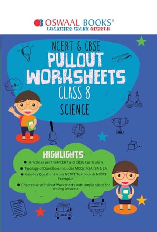 Oswaal NCERT & CBSE Pullout Worksheets Class 8 Science Book (For 2022 Exam)