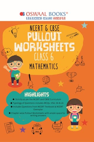 Oswaal NCERT & CBSE Pullout Worksheets Class 6 Mathematics Book (For 2022 Exam)