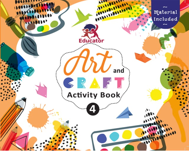 Art and Craft Activity Book 4 for 7-8 Year old kids with free craft material