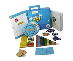 Sparklebox Math Learning Kit for Grade K1 | Age 3-6 | 14 Activities to Learn Concepts in Math | Colorful tools to Learn in Fun way.