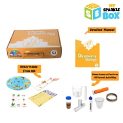 Sparklebox Science Experiment educational toy Kit Grade 3 | Age 6 Years and Above | 25 Experiments for STEM TOY Learning with Activity Manual | for CBSE, ICSE & State |DIY Science Lab | QR Code for Video Explanation.