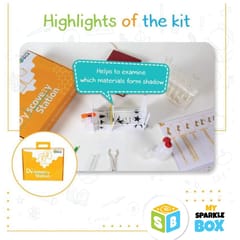 Sparklebox Science Experiment educational toy Kit Grade 4 | Age 7 Years and Above | 25 Experiments for STEM TOY Learning with Activity Manual | for CBSE, ICSE & State |DIY Science Lab | QR Code for Video Explanation.
