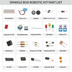 Sparklebox DIY EduSTEM-1 Kit | 10 Experiments| Ideal for Age 10 Years and Above | Modular Electronic Circuits | Compatible with Arduino