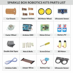 Sparklebox DIY Maze solving robot Kit | Ideal Gift for Kids of Age 10 Years and Above | Hands on Learning | Grade 5.