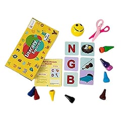 Sparklebox Early Learning Preschool Kit For Kids (Pre-Nursery) II Ideal For Toddlers Aged 1-2 Years II English Alphabet Learning, Number & Spelling Games II Letters Puzzles Toy & Phonics