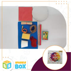Sparklebox 6 In 1 DIY Art and Craft Fun Learning Educational Kit & Book for Kids (Grade 4) | Volume 1 | Age 9 Years and Above|Perfect Art and Craft Learning Activities | Drawing, Paining, Music and Theatre |Includes Paper Crafts, Child-Safe Scissor and Glue | Gift for Boys & Girls
