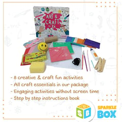 Sparklebox 6 In 1 DIY Art and Craft Fun Learning Educational Kit & Book for Kids (Grade K2) | Volume 1 | Age 5 Years and Above|Perfect Art and Craft Learning Activities | Drawing, Paining, Origami, Music and Theatre |Includes Paper Crafts, Child-Safe Scissor and Glue | Gift for Boys & Girls