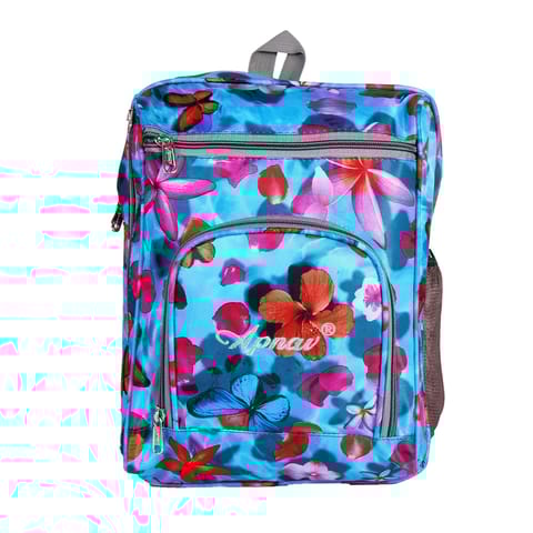 Apnav Blue Floral School Bag