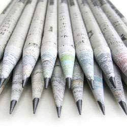 The Green Chapter Newspaper Pencils Eco-Friendly Paper Pencils Set for Kids Students School | Office for Writing | Sketching | Drawing | Pack of 100