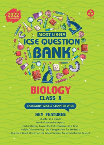 Most Likely Question Bank - Biology: ICSE Class 10 for 2022 Examination