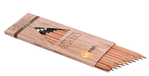 Navneet Youva | Cedar Pencils with Eraser Tip | Pack of 10