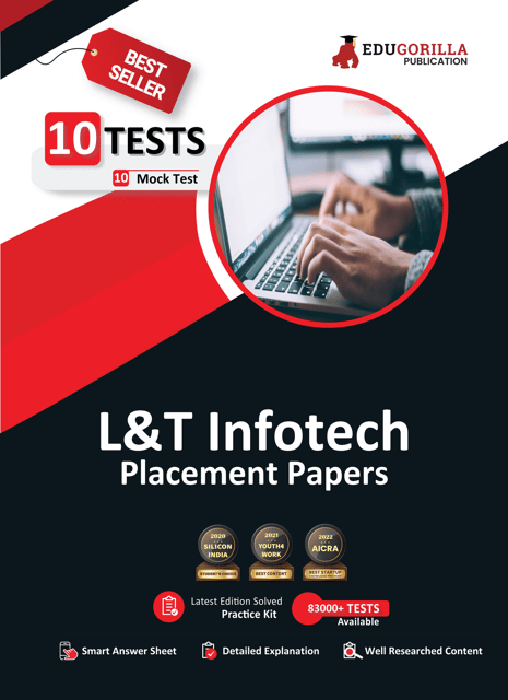 Larsen and Toubro (L&T) Infotech Placement Papers Prep Book 2023 - 10 Full Length Mock Tests (Solved Objective Questions) with Free Access to Online Tests
