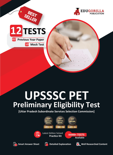 UPSSSC PET Book 2023 (English Edition) - 10 Full Length Mock Tests and 2 Previous Year Papers (1200 Solved Questions) Preliminary Eligibility Test with Free Access to Online Tests