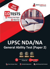 UPSC NDA/NA General Ability Test (Paper II) Book 2023 (English Edition) - 7 Mock Tests and 3 Previous Year Papers (1500 Solved Questions) with Free Access to Online Tests
