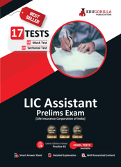 LIC Assistant Prelims Exam 2023 (English Edition) - 8 Mock Tests and 9 Sectional Tests (1100 Solved Objective Questions) with Free Access To Online Tests