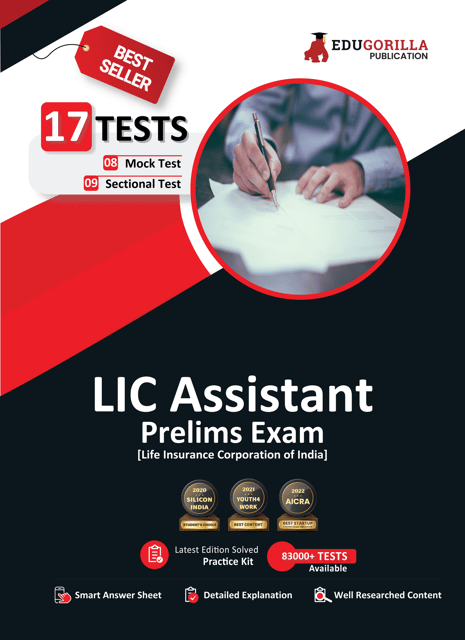 LIC Assistant Prelims Exam 2023 (English Edition) - 8 Mock Tests and 9 Sectional Tests (1100 Solved Objective Questions) with Free Access To Online Tests