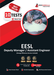 EESL Deputy Manager/Assistant Manager Recruitment Exam 2023 - 10 Full Length Mock Tests (1200 Solved Objective Questions) with Free Access to Online Tests