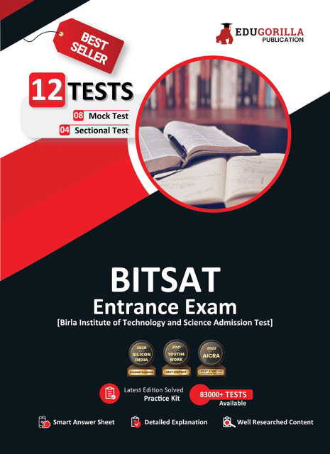BITSAT Entrance Exam 2023 - Physics, Chemistry, Mathematics, English, Logical Reasoning - 8 Mock Tests 4 Sectional Tests (1100 Solved Questions) with Free Access to Online Tests