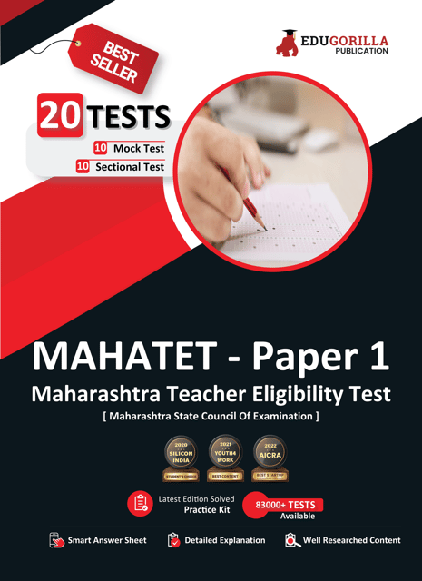 MAHATET (Maharashtra Teacher Eligibility Test) Paper 1 Book 2023 (English Edition) - 10 Full Length Mock Tests and 10 Sectional Tests (1800 Solved Questions) with Free Access to Online Tests
