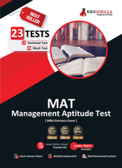 MAT 2023 : Management Aptitude Test (MBA Entrance Exam) - 8 Mock Tests and 15 Sectional Tests (2200 Solved Questions) with Free Access to Online Tests