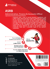 ASRB Administrative, Finance and Accounts Officer Book 2023 (English Edition) - 10 Full Length Mock Tests (2000 Solved Questions) with Free Access to Online Tests