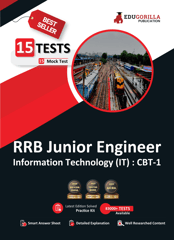 Edugorilla RRB JE IT (Information Technology) CBT-1 Book 2023 (English Edition) - 15 Full Length Mock Tests (1500 Solved Questions) with Free Access to Online Tests