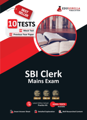 SBI Clerk Mains Exam 2023 (English Edition) - 8 Full Length Mock Tests and 2 Previous Year Papers (1900 Solved Questions) with Free Access To Online Tests