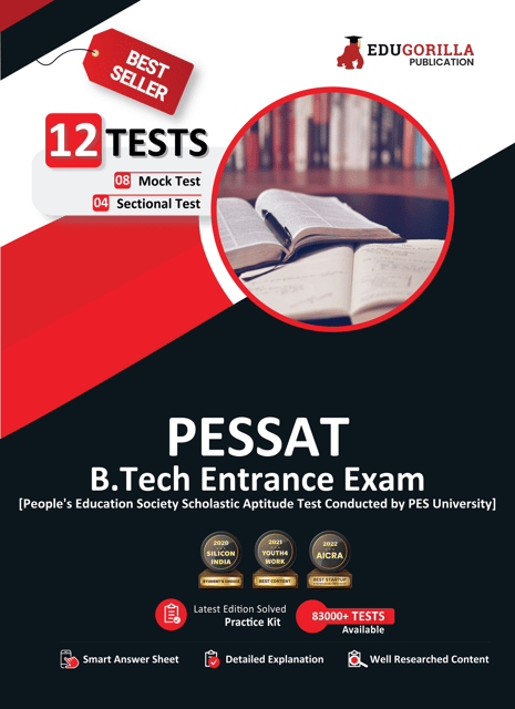 PESSAT 2023 : Guide Book for Admission to B.Tech (Mathematics, Physics, Chemistry, English) - 8 Full Length Mock Tests and 4 Sectional Tests with Free Access to Online Tests