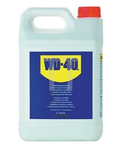 5 liters of oil + WD40 spray tank