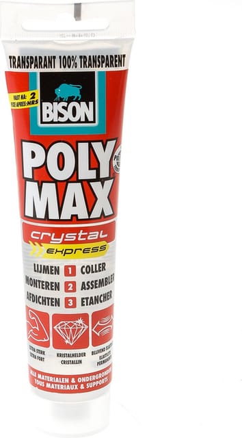 Transparent polymax in a 115 g BISON tube