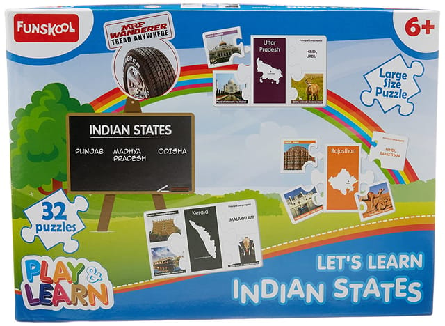 LET�S LEARN INDIAN STATES PUZZLES