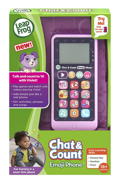 Leapfrog Chat And Count Emoji Phone Violet