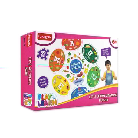 PLAYLEARN  LETS LEARN VITAMINS PUZZLE