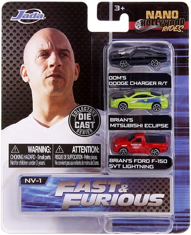 JADA FAST AND FURIOUS - NANO DIE CAST HOLLYWOOD RIDES - TYPE 2