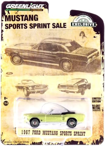 GREENLIGHT DIE CAST - 1967 FORD MUSTANG SPORTS SPRINT