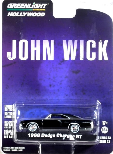 Greenlight Diecast Hollywood John Wick 1968 Dodge Charger RT