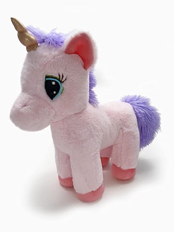 Mirada Standing Unicorn With Glitter Horn Pink