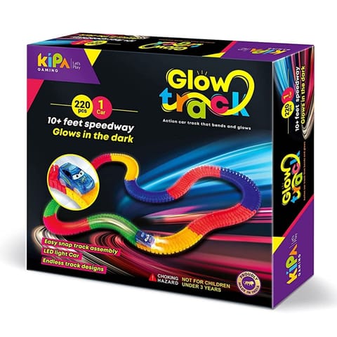Kipa Glow Track Action Car Track That Bends and Glows