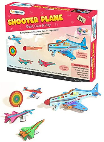Funvention Shooter Plane DIY Science Educational Toy