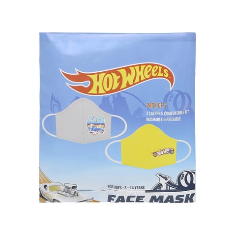 Hot Wheels Face Mask Pack of 2